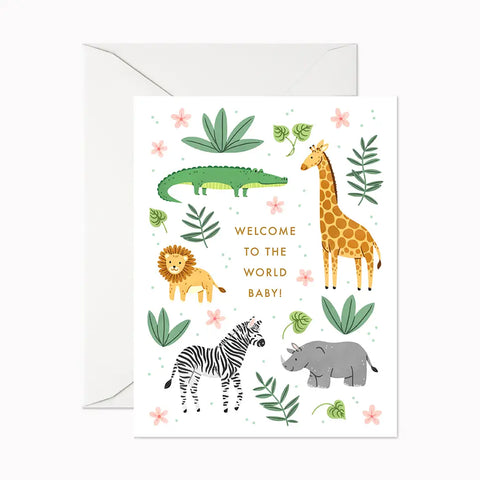 Safari Baby Card