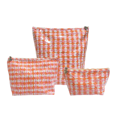 Orange Cosmetic Bag