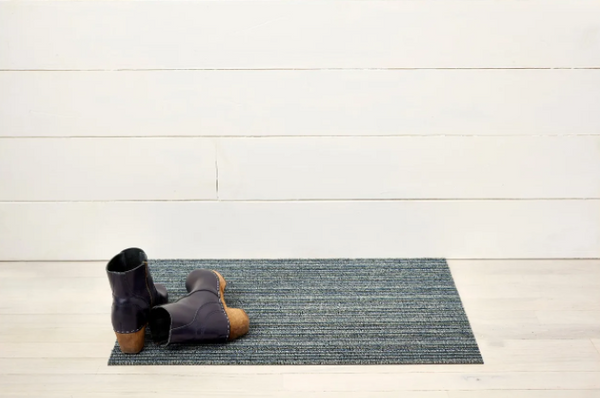 Chilewich Indoor/Outdoor Skinny Stripe Shag Floor Mat - Forest