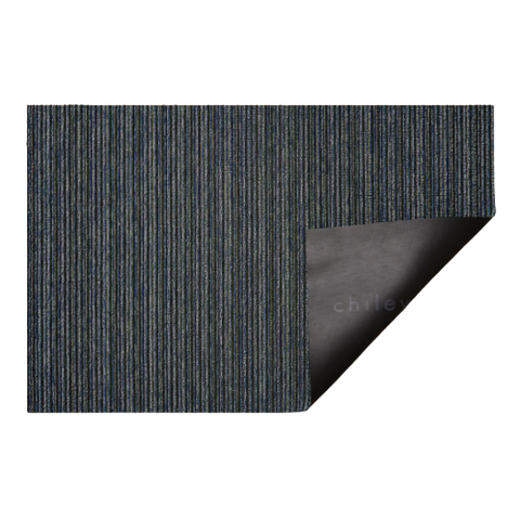 Chilewich Indoor/Outdoor Skinny Stripe Shag Floor Mat - Forest