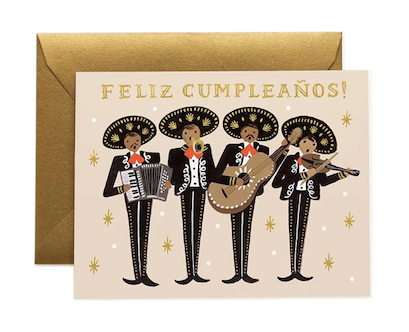 Mariachi Happy Birthday Card
