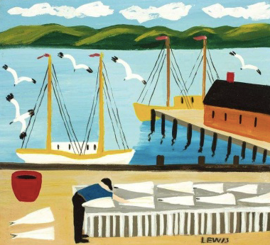 Maud Lewis "Drying Cod Flakes"