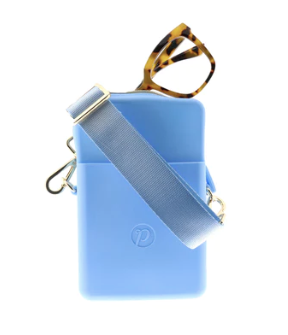 Silicone Crossbody Bag - Light Blue
