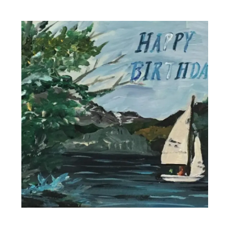 Happy Birthday Sailboat... Card