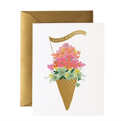 Ice Cream Happy Birthday Card