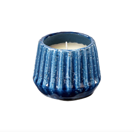 Santa Cruz Citronella Pot Candle - Blue