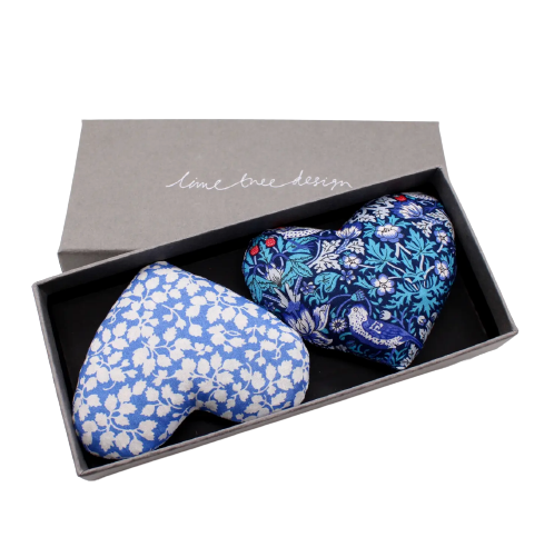 Lavender Heart Sachets - Blue