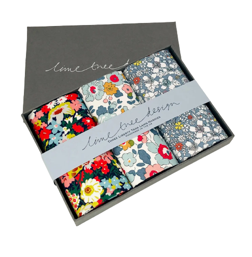 Set of 3 Hankies With Liberty Fabric - Multi