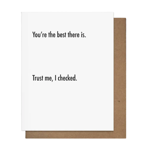 You’re the Best There is Card