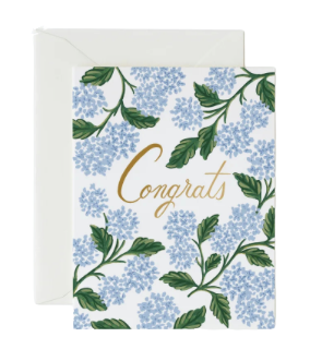 Hydrangea Congrats Card