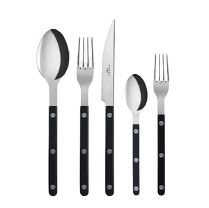 Sabre Bistrot 5 Piece Place Setting - Black (Brilliant Finish)