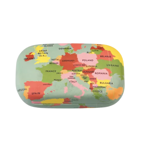 Mini Travel Case - World Map
