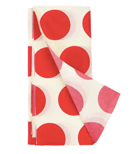 Tissue Paper - Red on White Spotlight