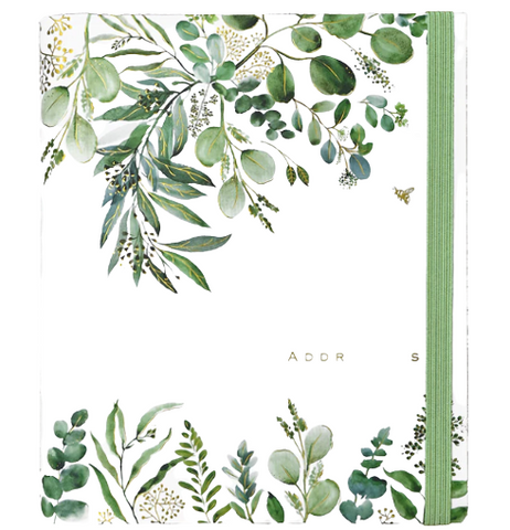 Large-Format  Address Book - Eucalyptus