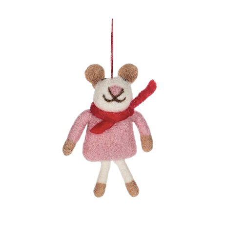 Bear in Scarf & Sweater Ornament