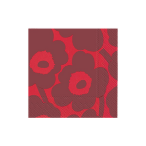 Marimekko Cocktail Napkins - Unikko Red