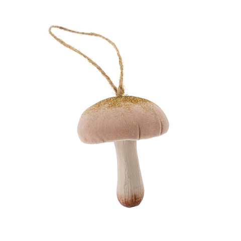 Magical Mushroom Ornament - Soft Taupe