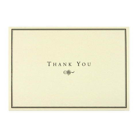 Thank You Notes - Gold & Cream
