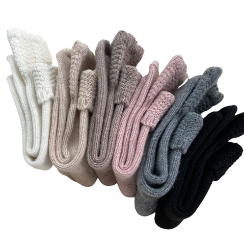 Folded Cashmere Socks (5 colours)