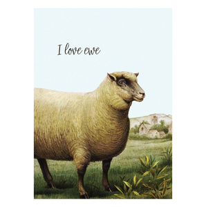 I Love Ewe Card