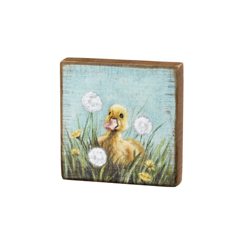 Duckling Block Sign Small