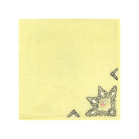 Vintage Pale Yellow Hankie