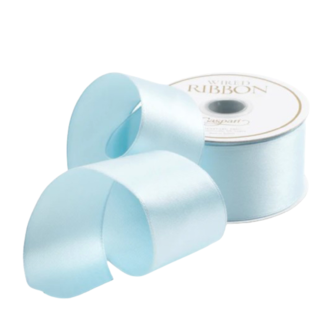 Solid Light Blue Satin Ribbon - 10 Yard Spool – Jacaranda Tree & Co