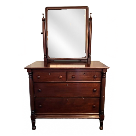 Vintage Chest With Mirror