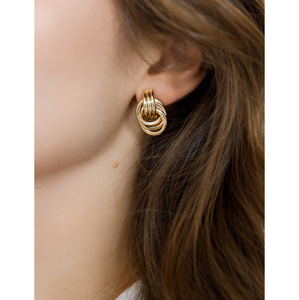 Gold Knot Earrings