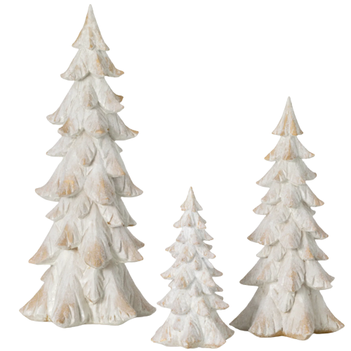 Frosted Tree Figures