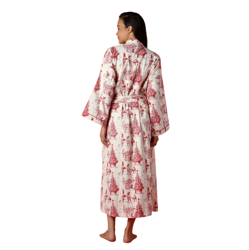 Red & White Holiday Memories Robe