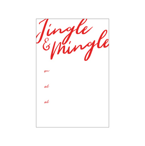 Jingle & Mingle Invitations