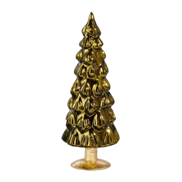 Green Glass Christmas Tree