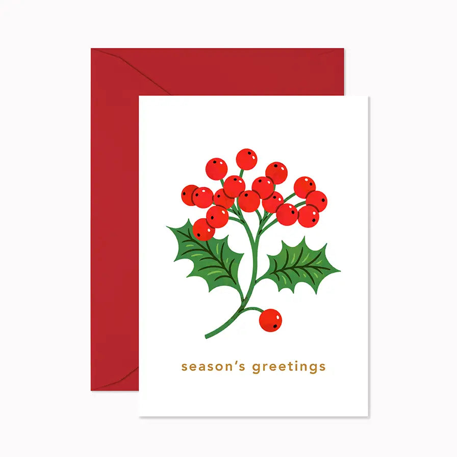 Season's Greetings Berries Mini Card