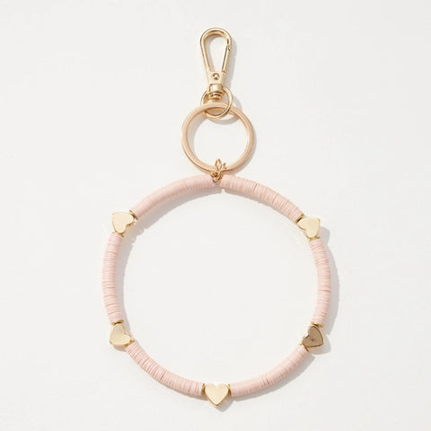 Key Ring Bracelet - Pink