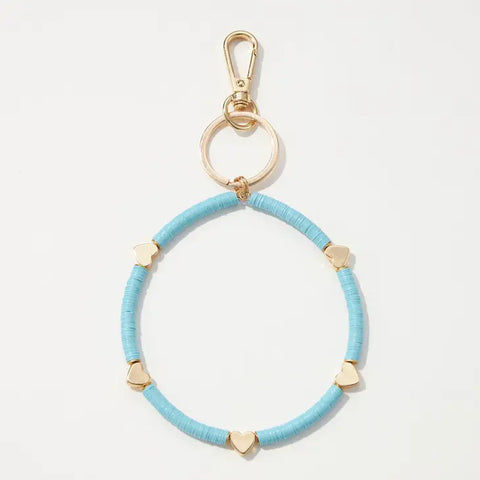 Key Ring Bracelet -  Blue