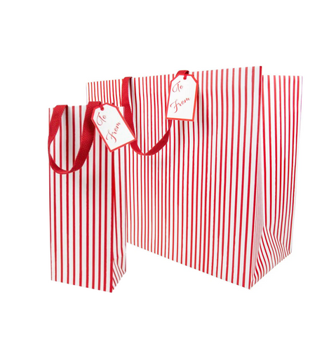 Stripes For Days Red & White Gift Bag