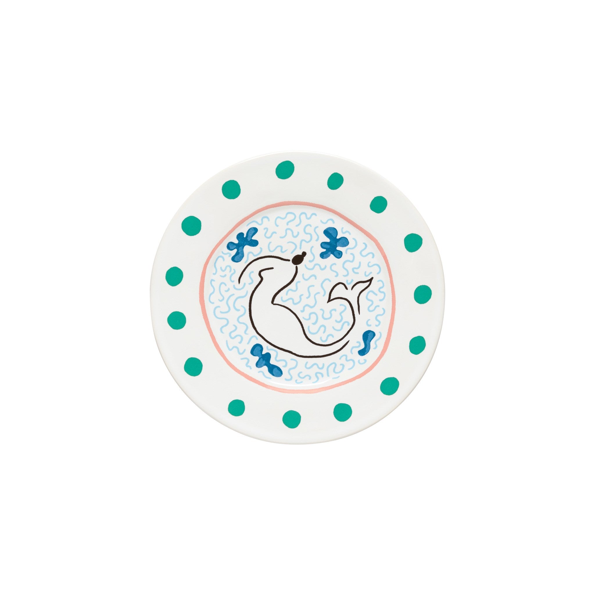 Summer Bliss Salad/Dessert Plate Mermaid by Costa Nova