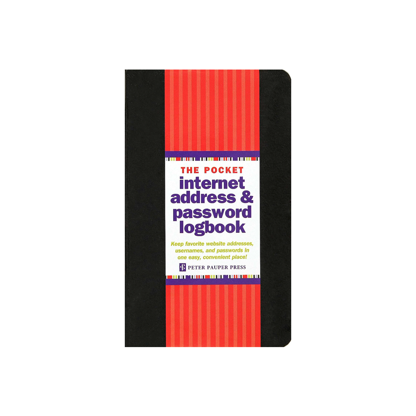 The Pocket Internet Password Logbook - Black