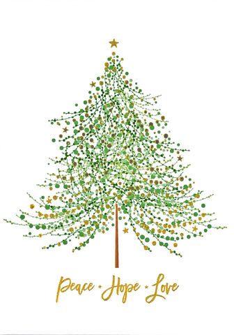 Tree of Festive Wishes Small Boxed Holiday Cards s/20