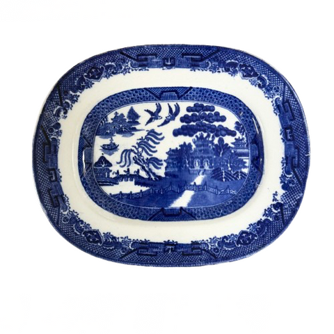 Vintage Blue & White Platter England