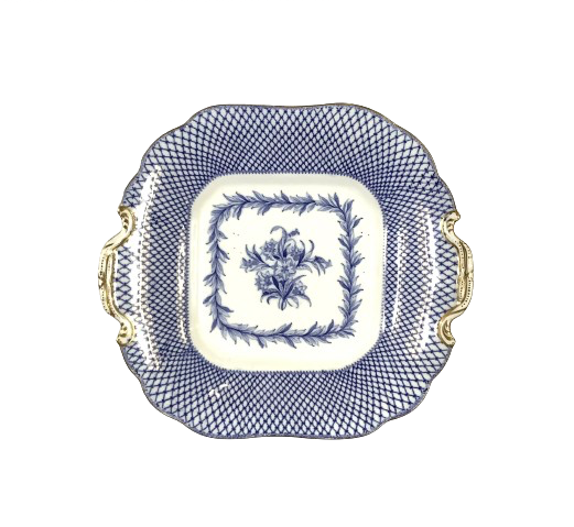 Vintage Blue & White Square Dish