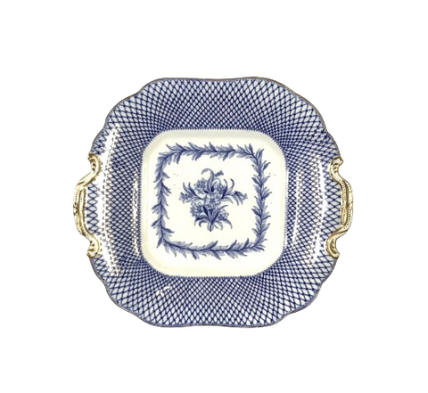 Vintage Blue & White Square Dish