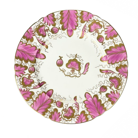 Vintage Copelands Grosvenor England Pink & Gold Dinner Plate