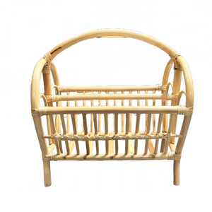 Vintage Rattan Magazine Stand