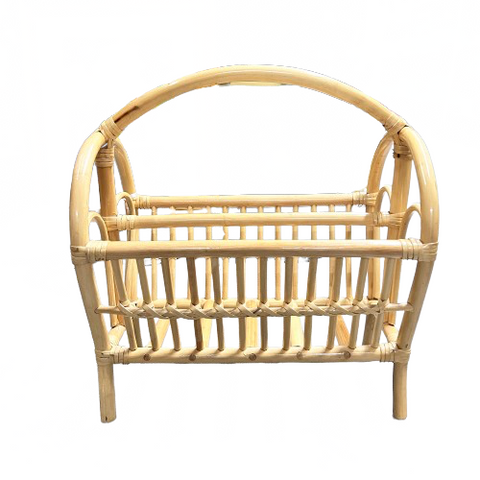 Vintage Rattan Magazine Stand