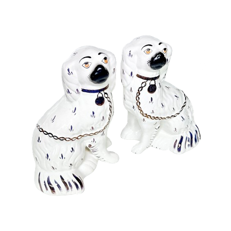 Vintage Staffordshire Dogs Pair