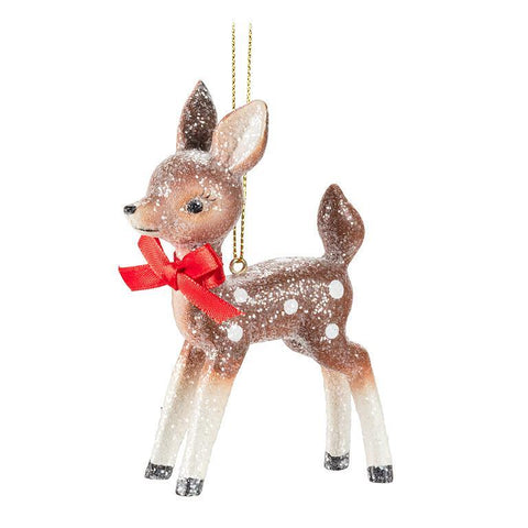 Vintage Inspired Standing Fawn Ornament