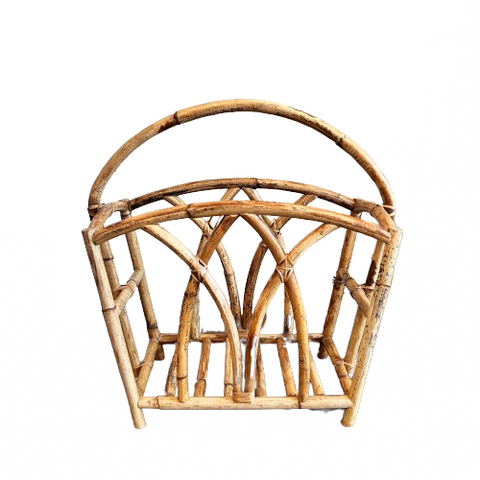 Vintage Wicker Magazine Stand
