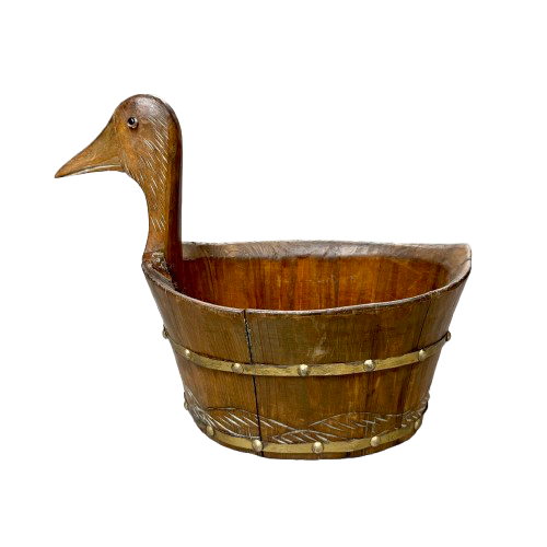 Vintage Wooden Duck Bucket